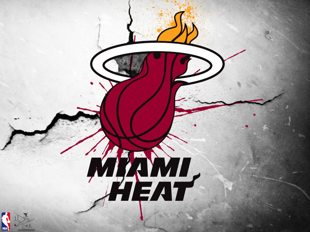 Miami Heat Logo Art Wallpaper