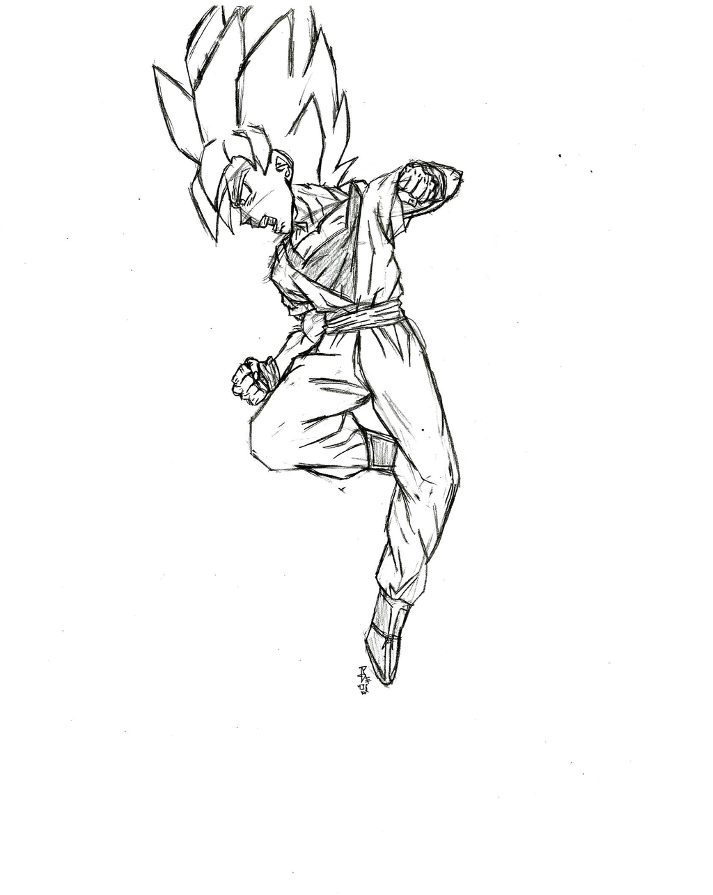 #illustration #goku #dragonball #lineart | Illustration 