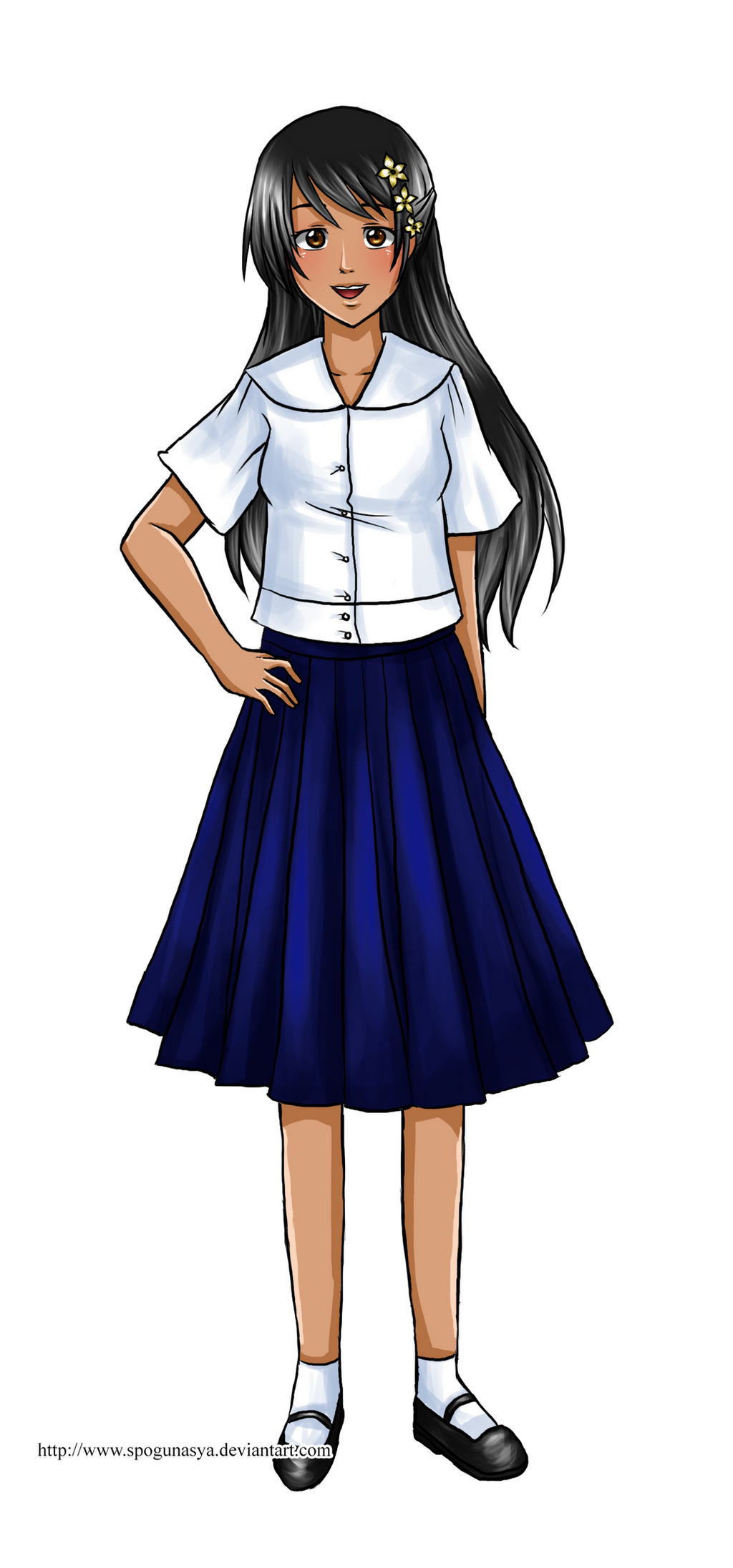 clipart girl in school uniform - photo #49