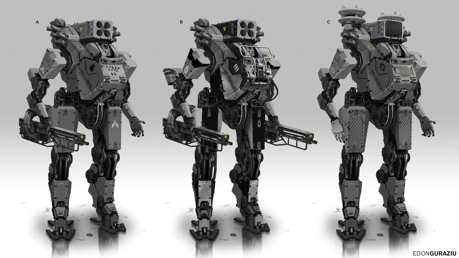 Battle Robot Concept by EdonGuraziu on DeviantArt