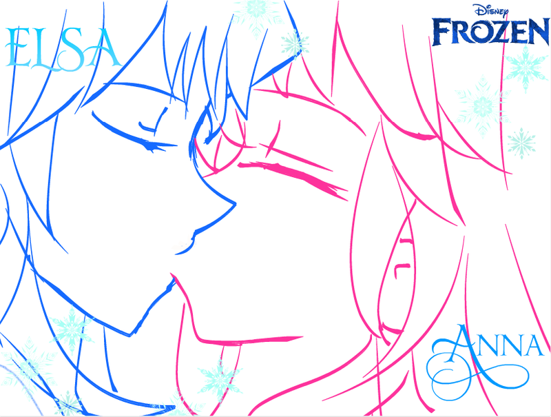 Elsa Anna Frozen Good Morning Kiss Okeaki By Shizuru1412