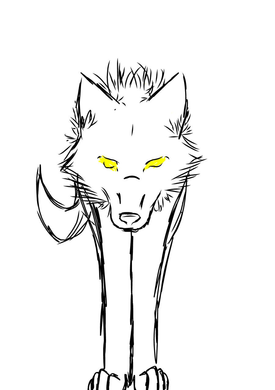Simple Wolf Sketch by dkPally on DeviantArt