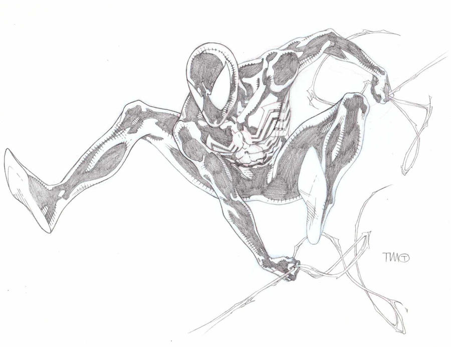 Black Spider man sketch by timothygreenII on DeviantArt