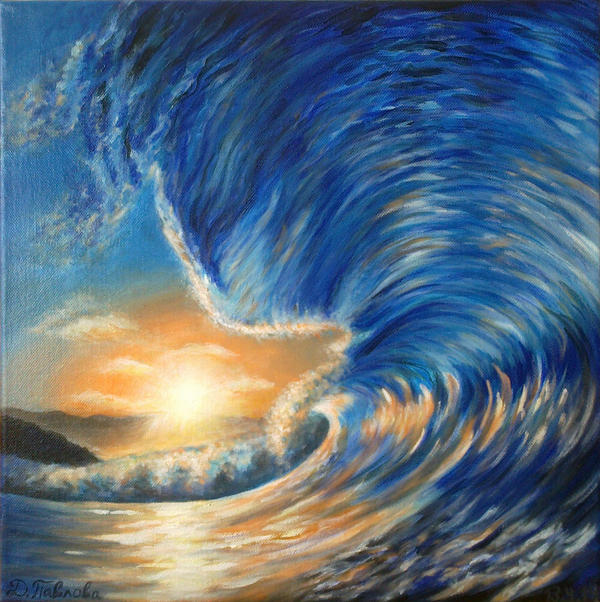 Ocean wave sunset by diana0421 on DeviantArt