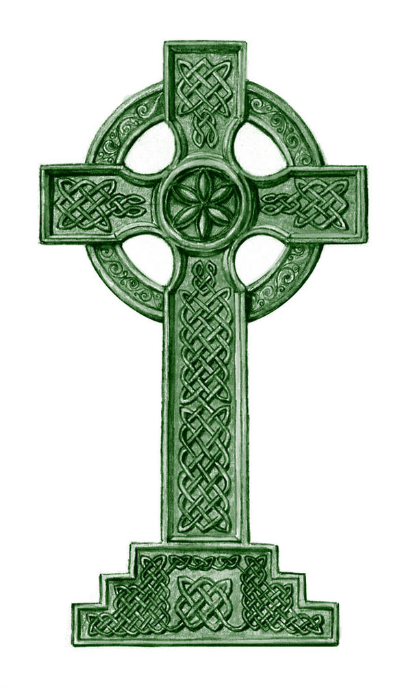 Image result for green celtic cross