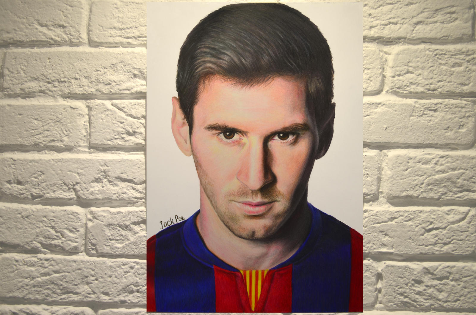 Colored pencil drawing of Lionel Messi by EJackpot on DeviantArt