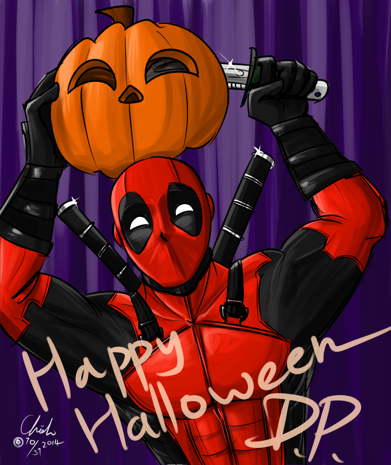  Marvel  Deadpool Happy Halloween  pal by ChiehChen on 