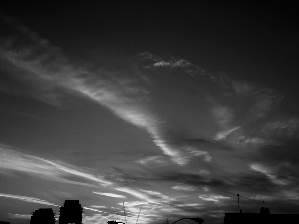 Monochrome Sky by ScarletFireFang on DeviantArt