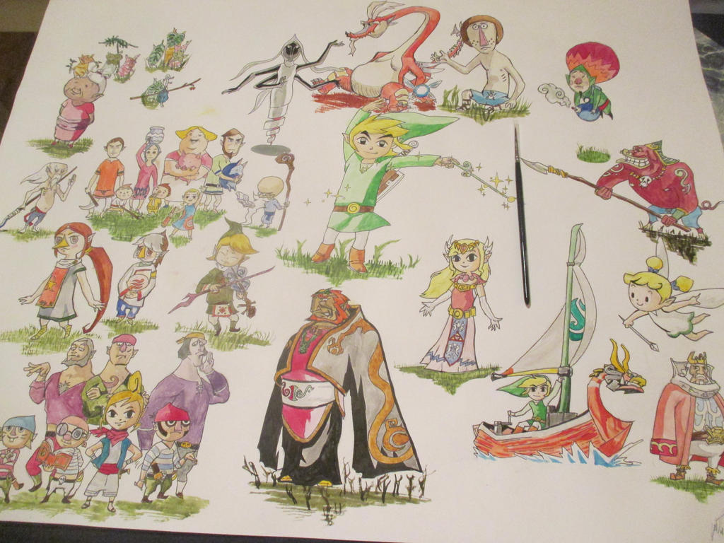 Illust'Art 23 : Zelda Breath of the wild (+ personnages de wind waker)
