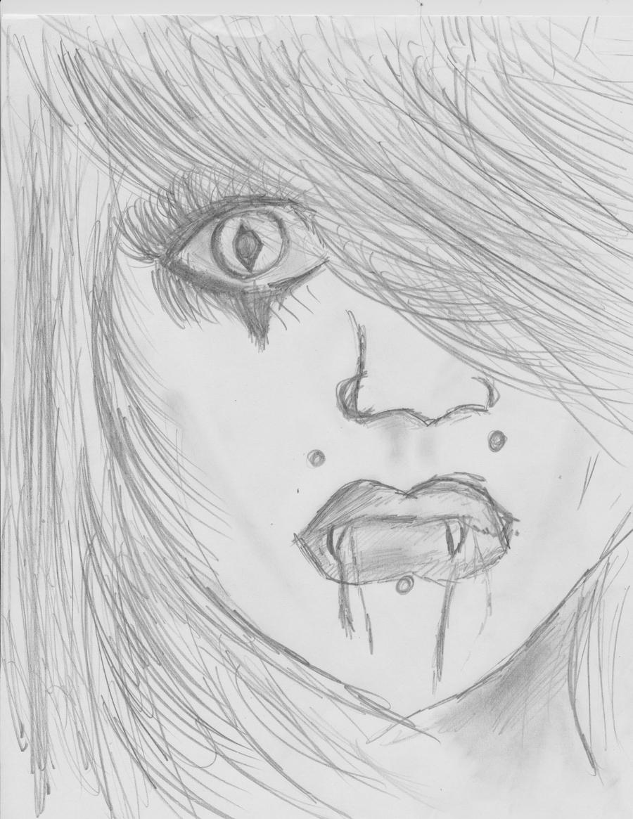 Vampire Sketch by SkullCupcakez on DeviantArt