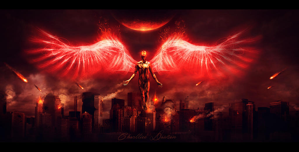 tumblr red backgrounds CharllieeArts fire The DeviantArt the angel by evil on of