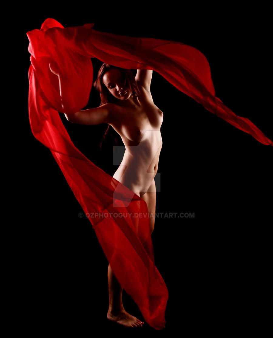 Red Parachute by Ozphotoguy